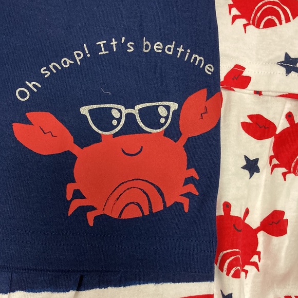 NWT carters crab summer pajamas 12m - Picture 3 of 10